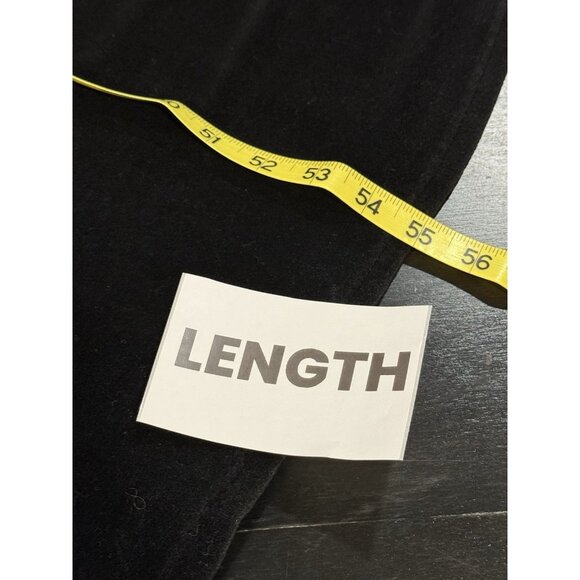 FLAX VTG 90s Y2K Velvet Black Maxi Dress Goth Jeanne Engelhart Womens Medium - Picture 10 of 10